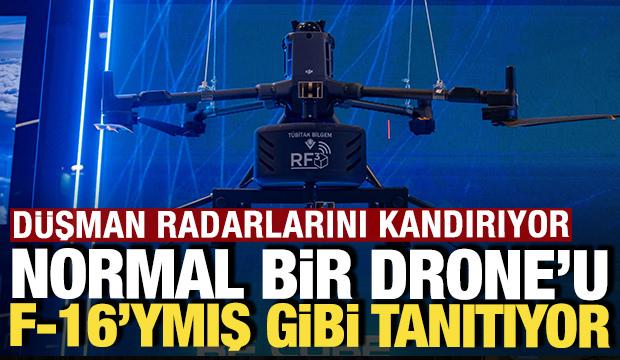 D&uuml;şman radarlarını kandırıyor: Normal bir drone'u F-16 gibi g&ouml;steriyor