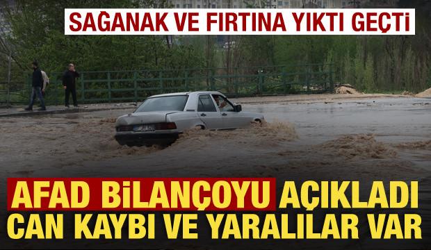 Fırtına ve yağışta acı bilan&ccedil;o! AFAD a&ccedil;ıkladı: 2 &ouml;l&uuml;, 33 yaralı
