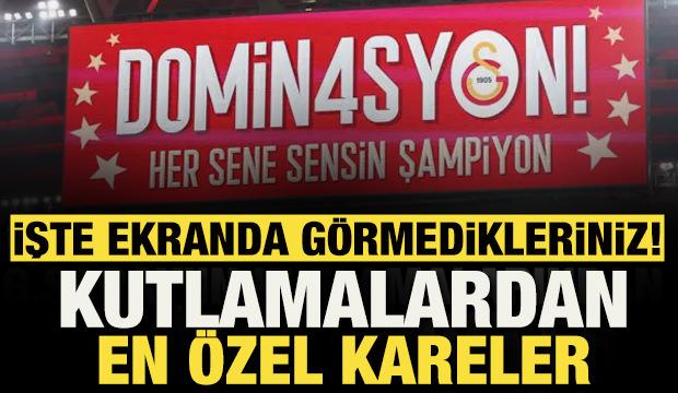 Galatasaray'ın şampiyonluk kutlamalarından en &ouml;zel anlar!