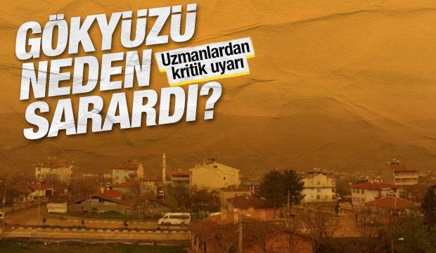 G&ouml;ky&uuml;z&uuml; rengi değişti: &Ccedil;&ouml;l tozu T&uuml;rkiye'ye giriş yaptı
