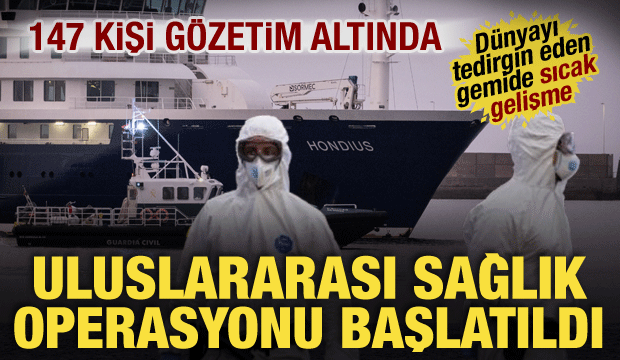 Hantavir&uuml;sl&uuml; gemi limana yanaştı! 147 kişi i&ccedil;in uluslararası sağlık operasyonu başlatıldı