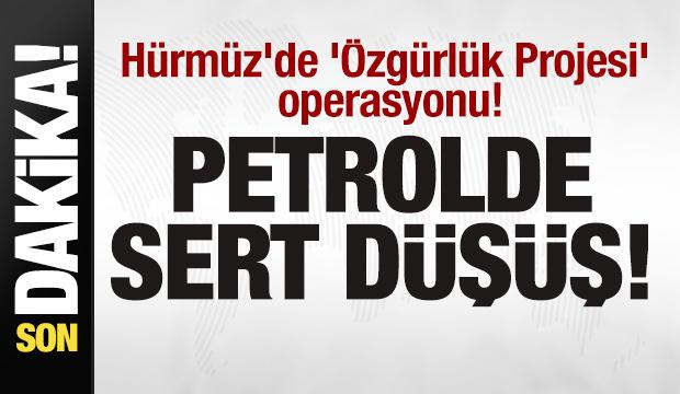H&uuml;rm&uuml;z'de '&Ouml;zg&uuml;rl&uuml;k Projesi' operasyonu! Petrolde sert d&uuml;ş&uuml;ş! 