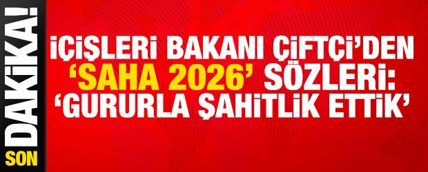 İ&ccedil;işleri Bakanı &Ccedil;ift&ccedil;i: 'SAHA'da T&uuml;rkiye'nin ulaştığı seviyeye gururla şahitlik ettik'