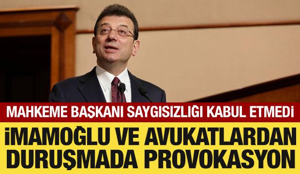 İmamoğlu ve avukatlardan duruşmada provokasyon: Mahkeme başkanı saygısızlığı kabul etmedi