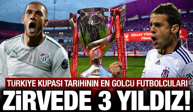 İşte T&uuml;rkiye Kupası tarihinin en golc&uuml; futbolcuları: Zirvede 3 yıldız var!