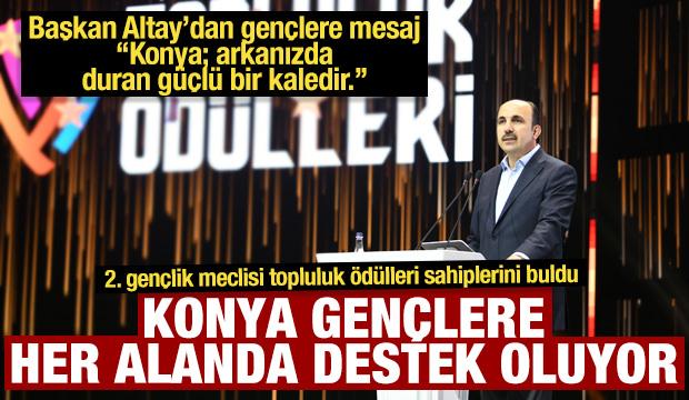 Konya'da 2. gen&ccedil;lik meclisi topluluk &ouml;d&uuml;lleri sahiplerini buldu