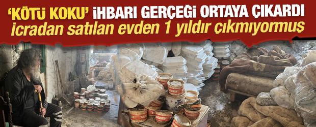 &lsquo;K&ouml;t&uuml; koku&rsquo; ihbarı ger&ccedil;eği ortaya &ccedil;ıkardı: İcradan satılan evden 1 yıldır &ccedil;ıkmıyormuş