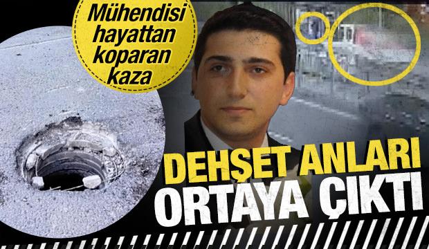 K&uuml;&ccedil;&uuml;k&ccedil;ekmece'de otob&uuml;s durağında bekleyen m&uuml;hendisi hayattan koparan kaza kamerada