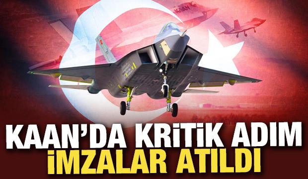 Milli Muharip U&ccedil;ak KAAN i&ccedil;in imzalara atıldı
