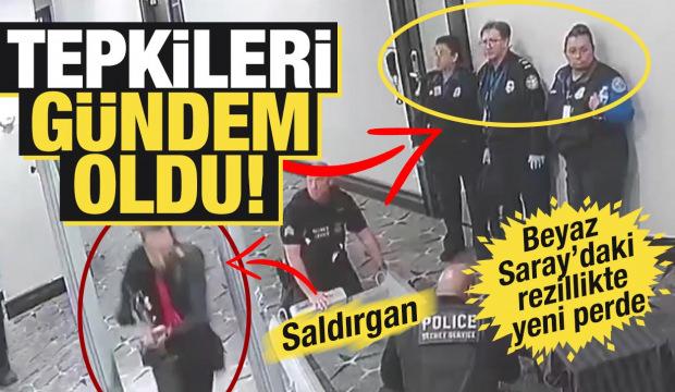 Beyaz Saray'daki saldırı anına kadın polislerin tepkileri g&uuml;ndem oldu!