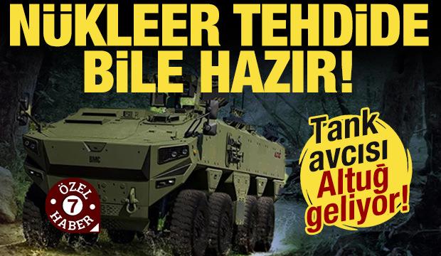 SAHA EXPO&rsquo;da g&ouml;z kamaştırdı: Altuğ 8x8 tank avcısı!