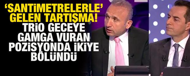Santimetrelerle gelen tartışma! Trio geceye damga vuran pozisyonda ikiye b&ouml;l&uuml;nd&uuml;