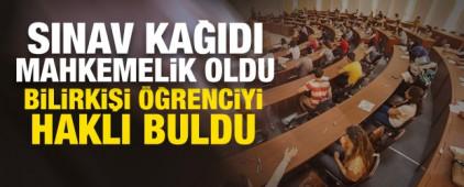 Sınavdan kaldı, &uuml;niversiteye dava a&ccedil;tı! Bilirkişi puanı değiştirdi