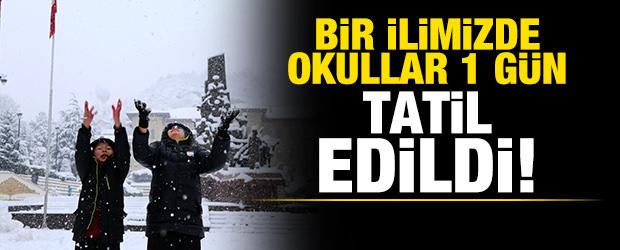 Son dakika: Bir ilimizde okullar 1 g&uuml;n tatil edildi