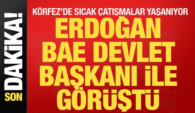 Son dakika: Erdoğan BAE Devlet Başkanıyla g&ouml;r&uuml;şt&uuml;