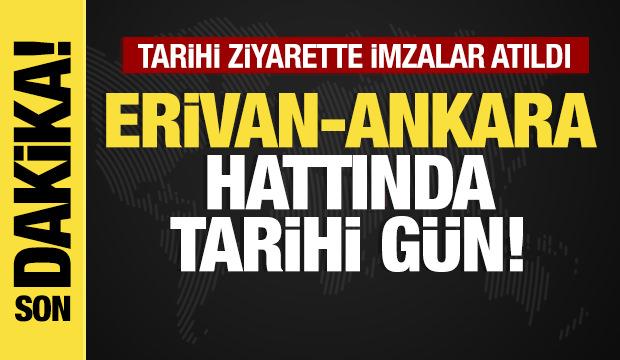 Son dakika...Tarihi ziyarette imzalar atıldı: Ani k&ouml;pr&uuml;s&uuml; i&ccedil;in ortak adım!