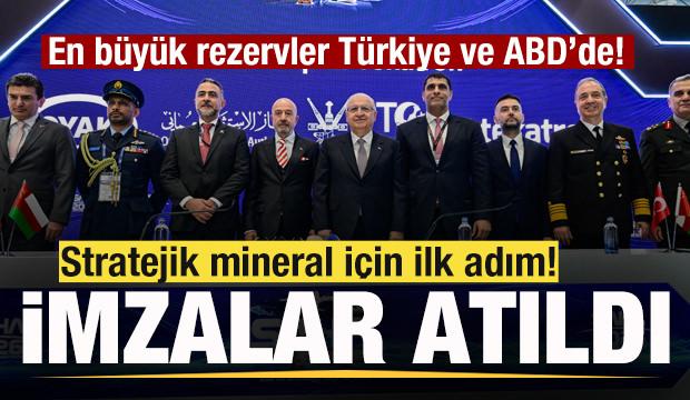 Stratejik mineral i&ccedil;in ilk adım! İmzalar atıldı! En b&uuml;y&uuml;k rezervler T&uuml;rkiye ve ABD'de!