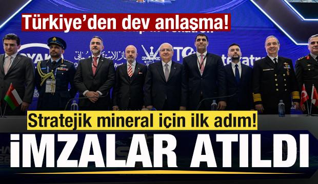 Stratejik mineral i&ccedil;in ilk adım! İmzalar atıldı! T&uuml;rkiye'den dev anlaşma!