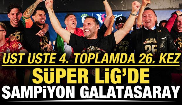 S&uuml;per Lig'de şampiyon Galatasaray