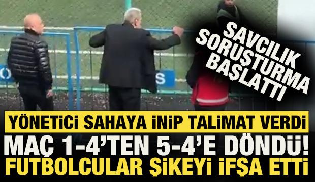 T&uuml;rk futbolu bunu da g&ouml;rd&uuml;! Y&ouml;netici sahaya indi: Futbolcular şikeyi ifşa etti
