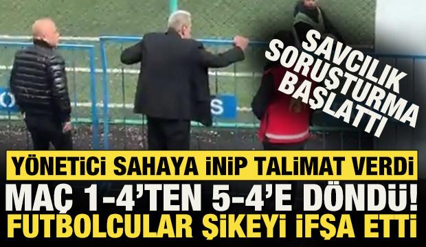 T&uuml;rk futbolu bunu da g&ouml;rd&uuml;! Y&ouml;netici sahaya indi: Futbolcular şikeyi ifşa etti