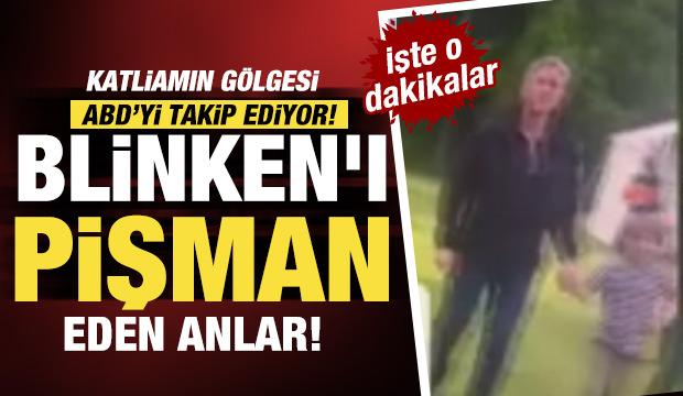  Katliamın g&ouml;lgesi ABD&rsquo;yi takip ediyor: Blinken'a protesto kameralara yansıdı