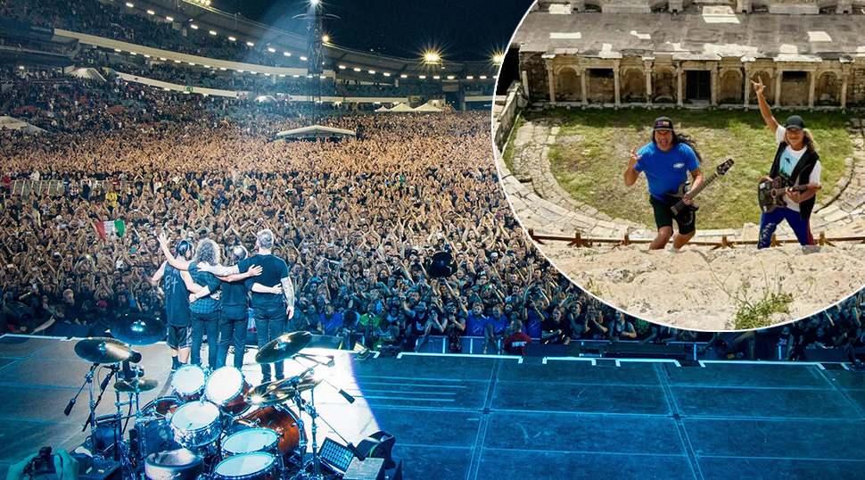 Metallica &uuml;yeleri Kirk Hammett ve Robert Trujillo'dan gizli Pamukkale ziyareti!