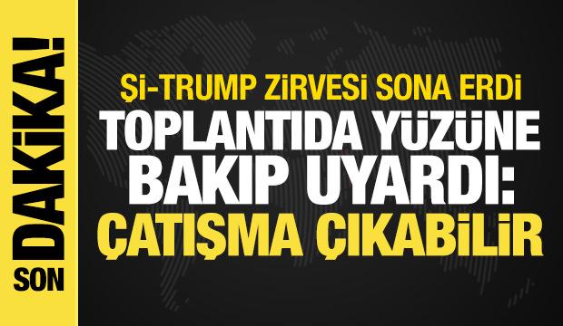 ABD ve &Ccedil;in liderleri bir araya geldi! Trump ve Şi'den a&ccedil;ıklama