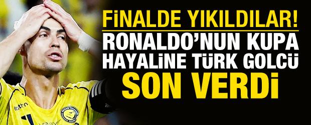 Al-Nassr finalde kaybetti! T&uuml;rk forvet Ronaldo'nun kupa hayallerini yıktı