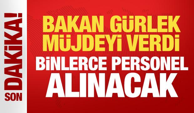 Bakan G&uuml;rlek m&uuml;jdeyi verdi! Adalet Bakanlığı'na 15 bin s&ouml;zleşmeli personel alınacak