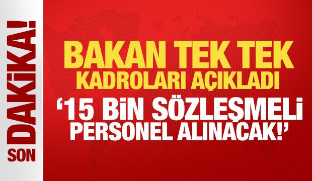 Bakan G&uuml;rlek m&uuml;jdeyi verdi! Adalet Bakanlığı'na 15 bin s&ouml;zleşmeli personel alınacak