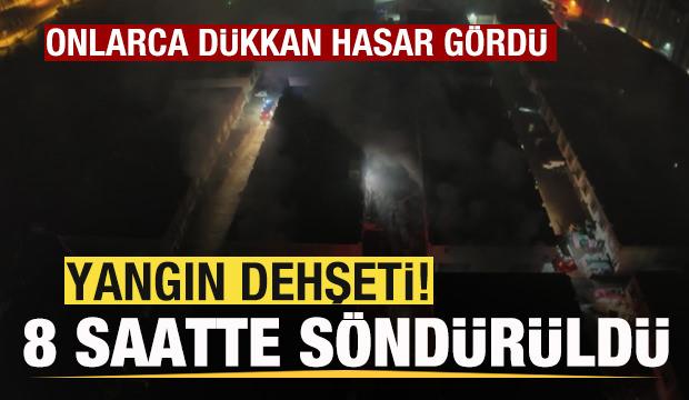 Başakşehir&rsquo;deki yangın 8. saatinde s&ouml;nd&uuml;r&uuml;ld&uuml;