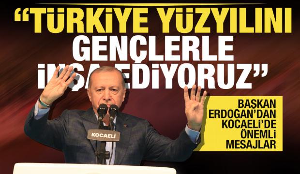 Başkan Erdoğan'dan gen&ccedil;lere ter&ouml;rs&uuml;z T&uuml;rkiye ve aydınlık gelecek mesajı