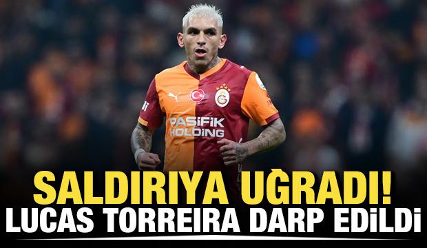 Beyoğlu'nda yumruklu saldırı! Lucas Torreira darp edildi