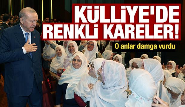 Cumhurbaşkanı Erdoğan kadın &ccedil;ift&ccedil;ilerle bir araya geldi
