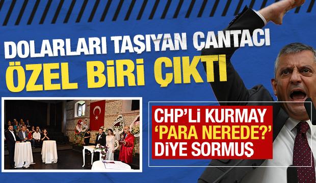 Dolarları taşıyan &ccedil;antacı '&Ouml;zel' biri &ccedil;ıktı: CHP'li kurmaydan 'Para nerede?' mesajı