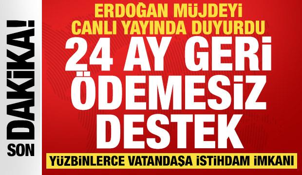 Erdoğan'dan &ccedil;ift&ccedil;ilere m&uuml;jde: '10 milyon dolara kadar finansman desteği sağlayacağız'