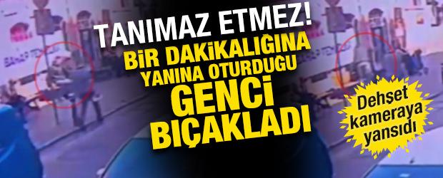 İstanbul'da dehşet! Bankta oturan kişiyi  bı&ccedil;akladı