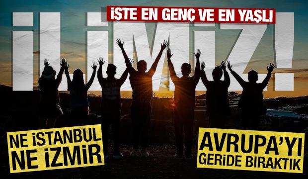 Ne İstanbul, ne İzmir: İşte en gen&ccedil; ve en yaşlı ilimiz