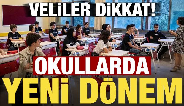 Okullarda yeni d&ouml;nem! Veliler dikkat...
