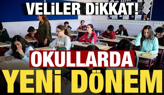 Okullarda yeni d&ouml;nem! Veliler dikkat...