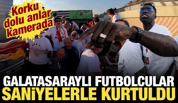 Şampiyonluk turunda korkutan anlar: Galatasaray kafilesi saniyelerle kurtuldu
