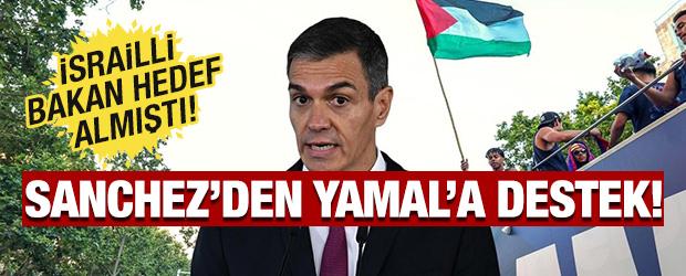 Sanchez'den Filistin bayrağı sallayan Yamal'a destek!