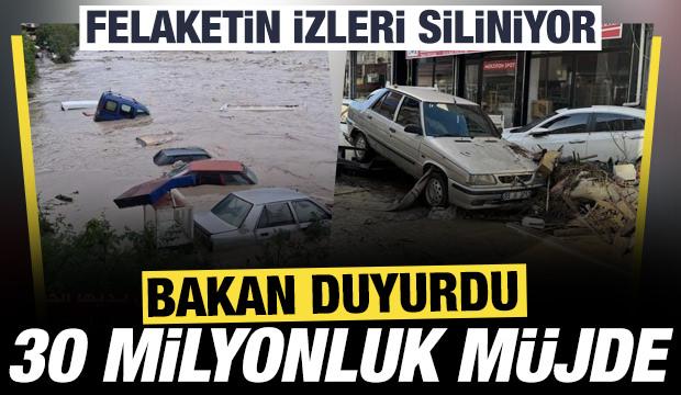 Şanlıurfa ve Samsun'da selden etkilenen afetzedelere 30 milyon liralık destek