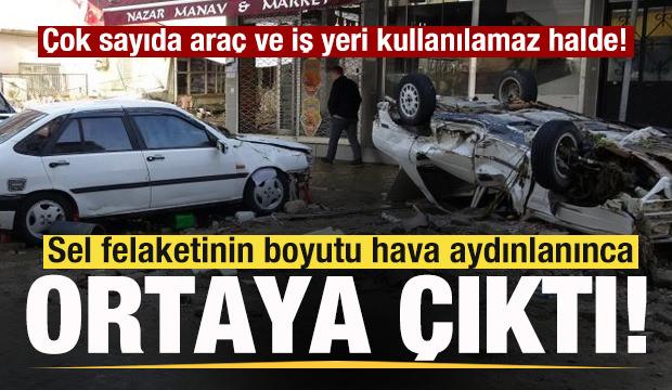  Sel felaketinin boyutu hava aydınlanınca ortaya &ccedil;ıktı