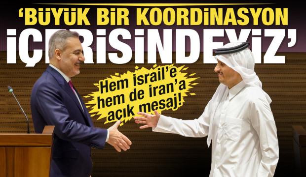 Son Dakika: Bakan Fidan Katar'da! Dikkat &ccedil;eken H&uuml;rm&uuml;z mesajı