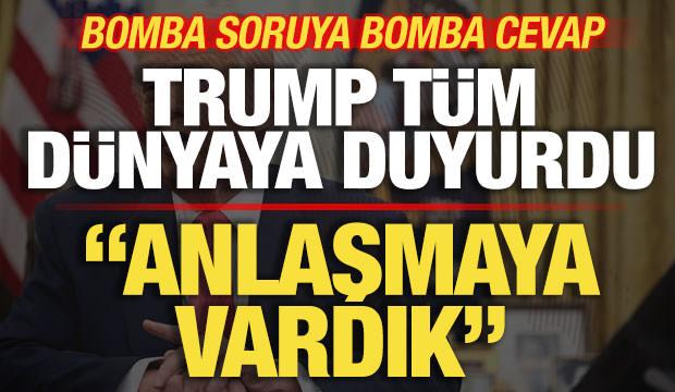 Trump t&uuml;m d&uuml;nyaya duyurdu! Xi Jinping'in bomba sorusuna bomba cevap! "Anlaşmaya vardık"