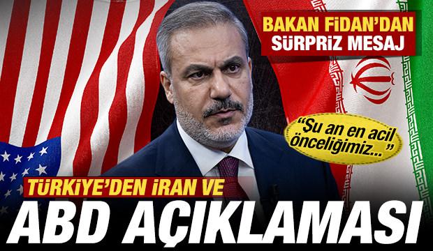 T&uuml;rkiye'den son dakika ABD ve İran a&ccedil;ıklaması! Bakan Fidan'dan s&uuml;rpriz mesaj