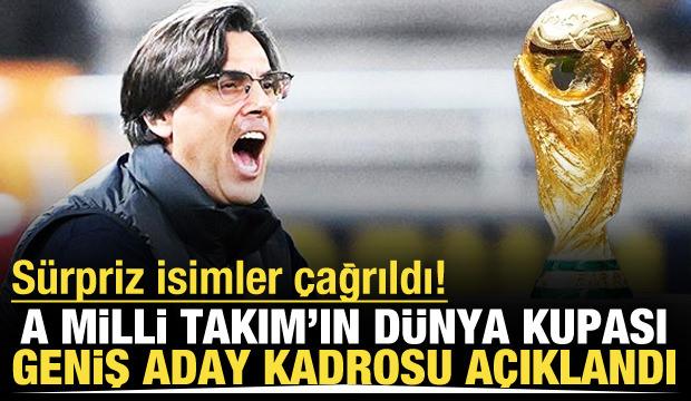 A Milli Takım'ın geniş aday kadrosu a&ccedil;ıklandı!