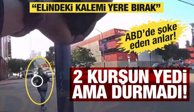 ABD'de saldırganı 2 kurşun durduramadı, destek ekip geldi: Elindeki kalemi yere bırak